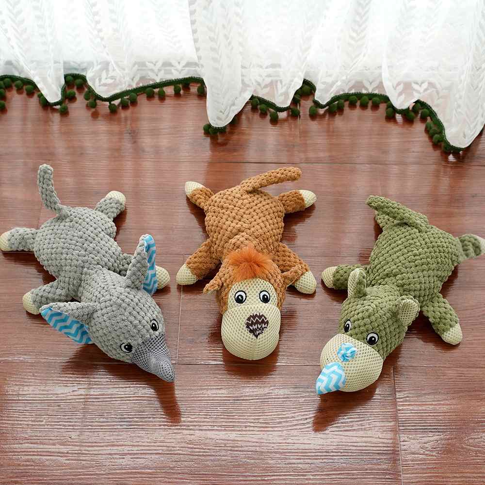 Cute Animal Design Squeaky Plush Toys