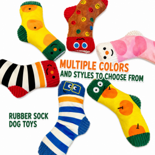 Sock Shaped Snuffle Dog Toy