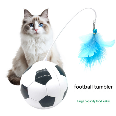 weighted-base-soccer-ball-cat-toy-leakage-treat-feather