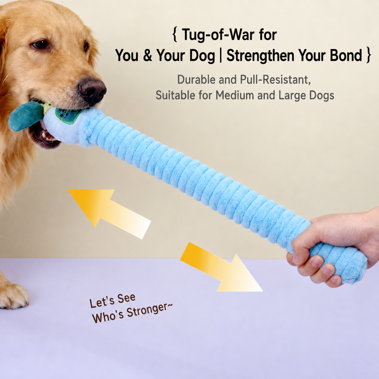Long Neck Plush Squeaky Dog Toy-4