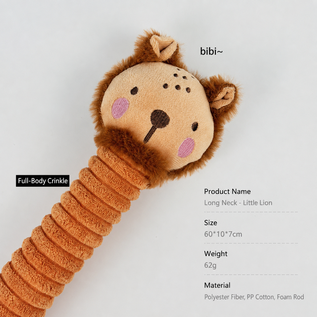 Long Neck Plush Squeaky Dog Toy-7